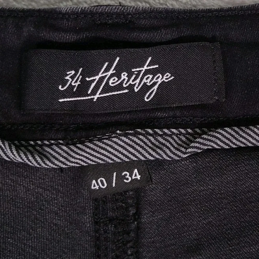 34 Heritage Charisma Jeans Mens 40 X 34 Black Comfort Rise Classic Straight